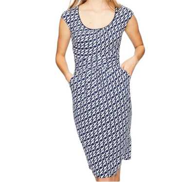 Boden Margot Jersey Knit Dress Dove Print