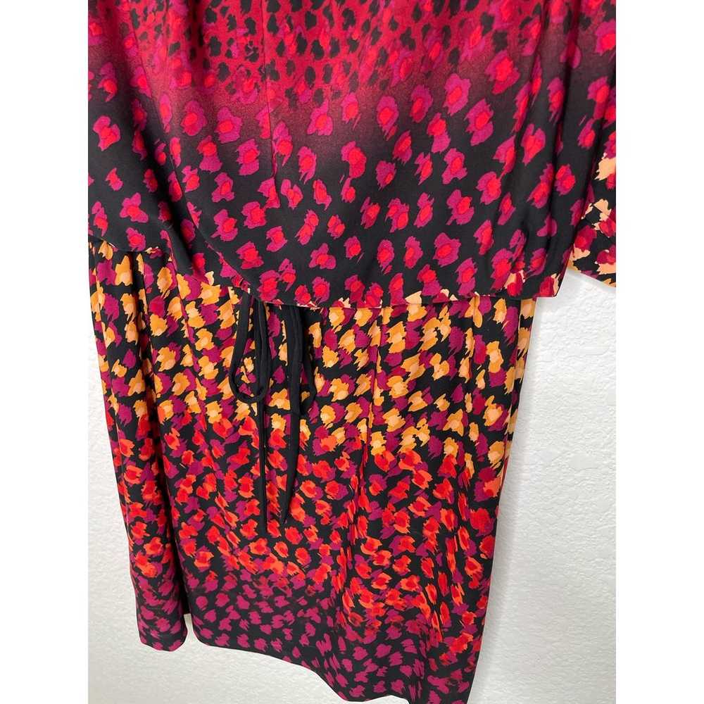 London Times Vibrant Colors Cheetah Print Dress E… - image 4