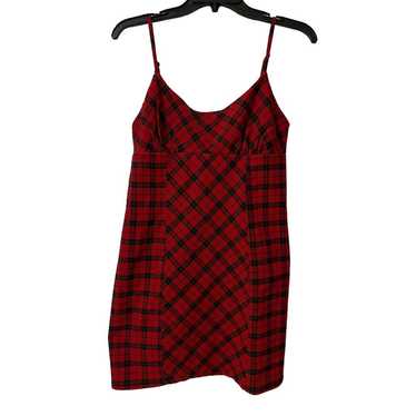 Wild Fable Holiday Red And Black Plaid Spaghetti S