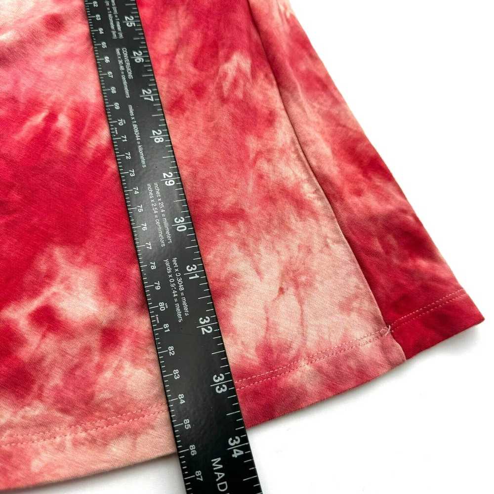 WISHLIST Large Red Pink Sleeveless Tie-Dye Stretc… - image 10