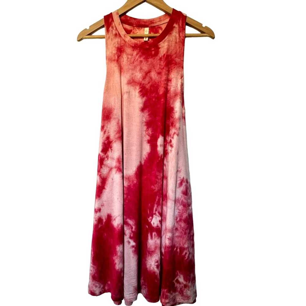 WISHLIST Large Red Pink Sleeveless Tie-Dye Stretc… - image 2