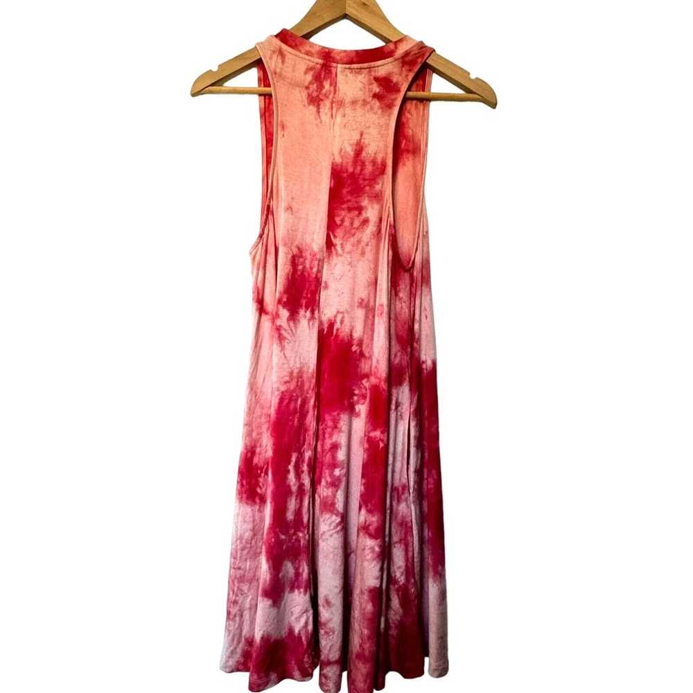 WISHLIST Large Red Pink Sleeveless Tie-Dye Stretc… - image 3