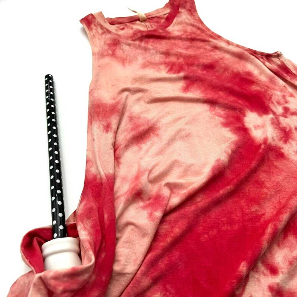 WISHLIST Large Red Pink Sleeveless Tie-Dye Stretc… - image 8