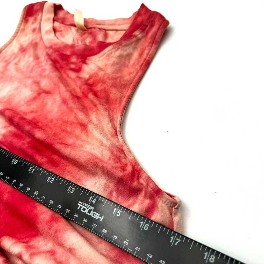 WISHLIST Large Red Pink Sleeveless Tie-Dye Stretc… - image 9