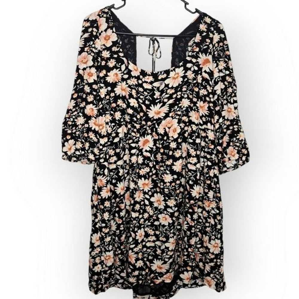 American Eagle Women's Floral Babydoll Mini Dress… - image 3