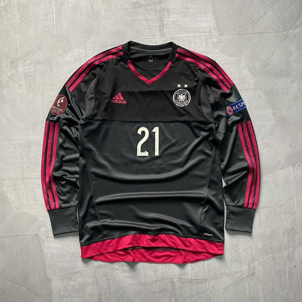 Adidas × Soccer Jersey × Vintage Germany Adidas G… - image 1