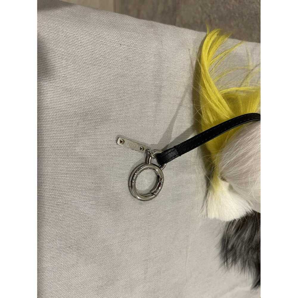 Fendi Karlito mink bag charm - image 10