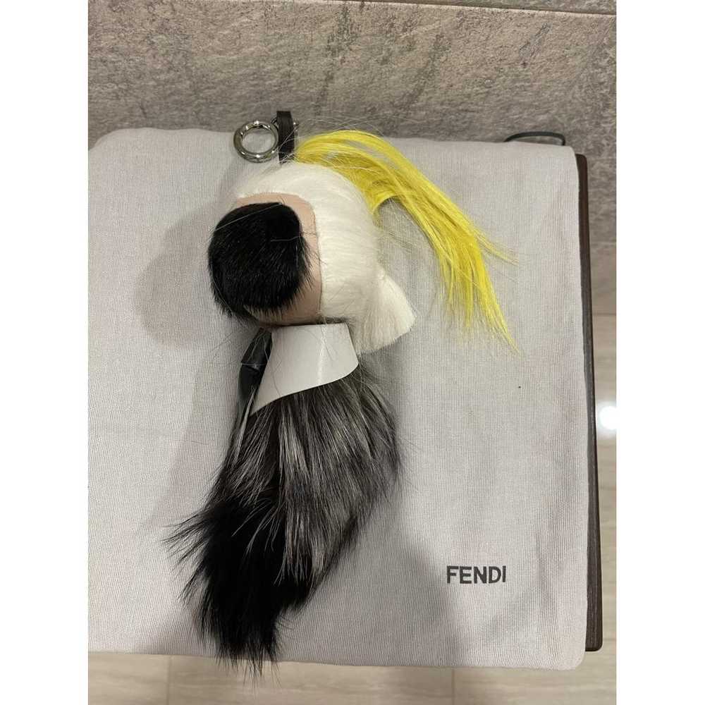 Fendi Karlito mink bag charm - image 2