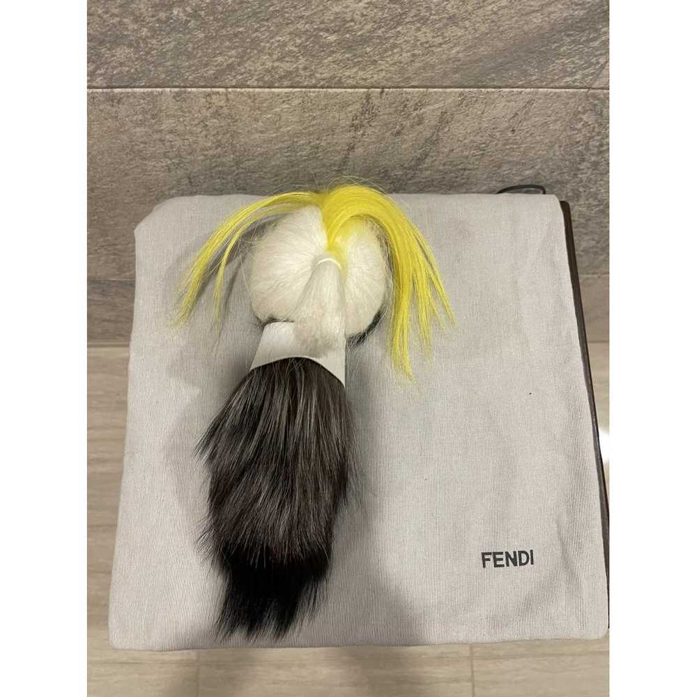 Fendi Karlito mink bag charm - image 3