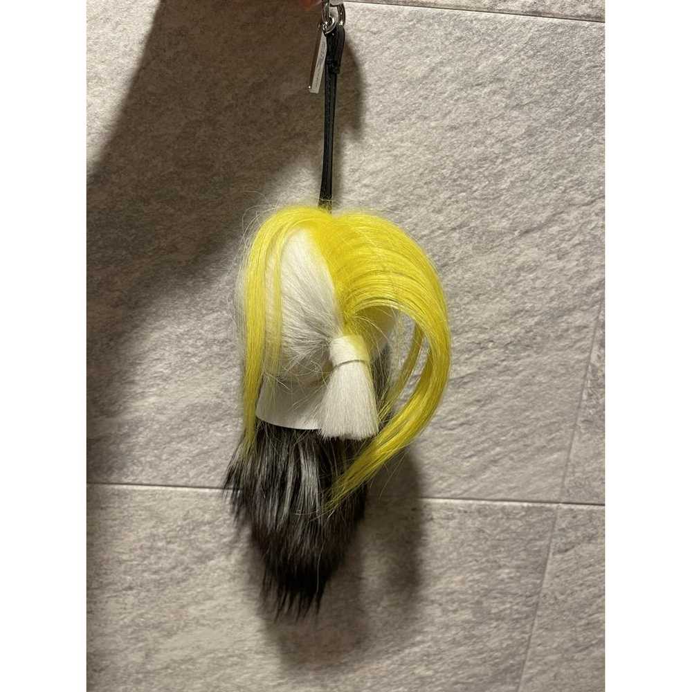 Fendi Karlito mink bag charm - image 7