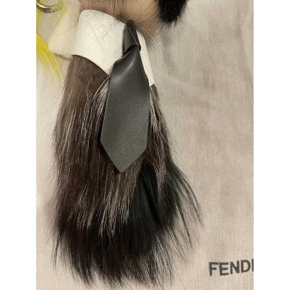 Fendi Karlito mink bag charm - image 8