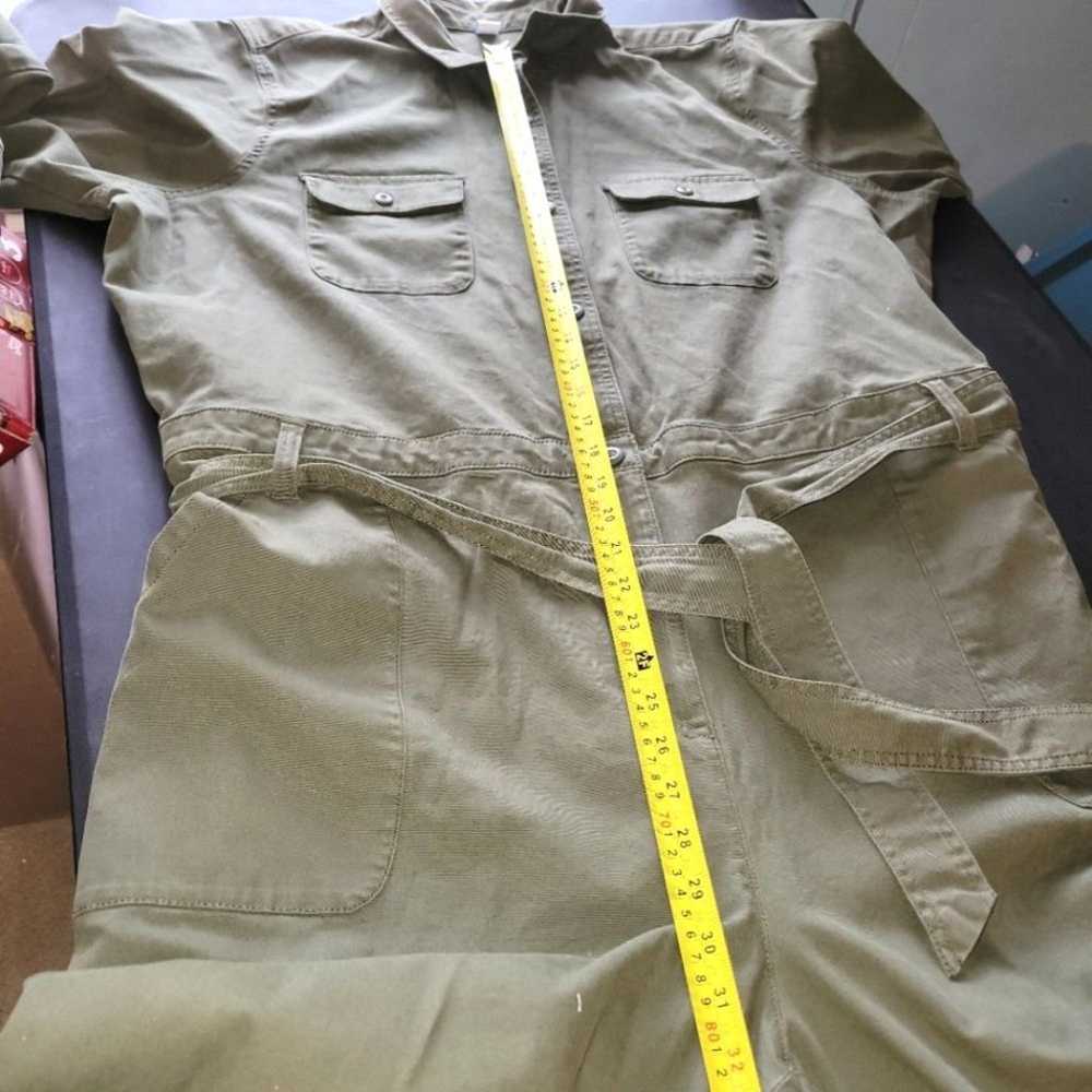 Old Navy Green Utility Canvas Jumpsuit XXL - image 10