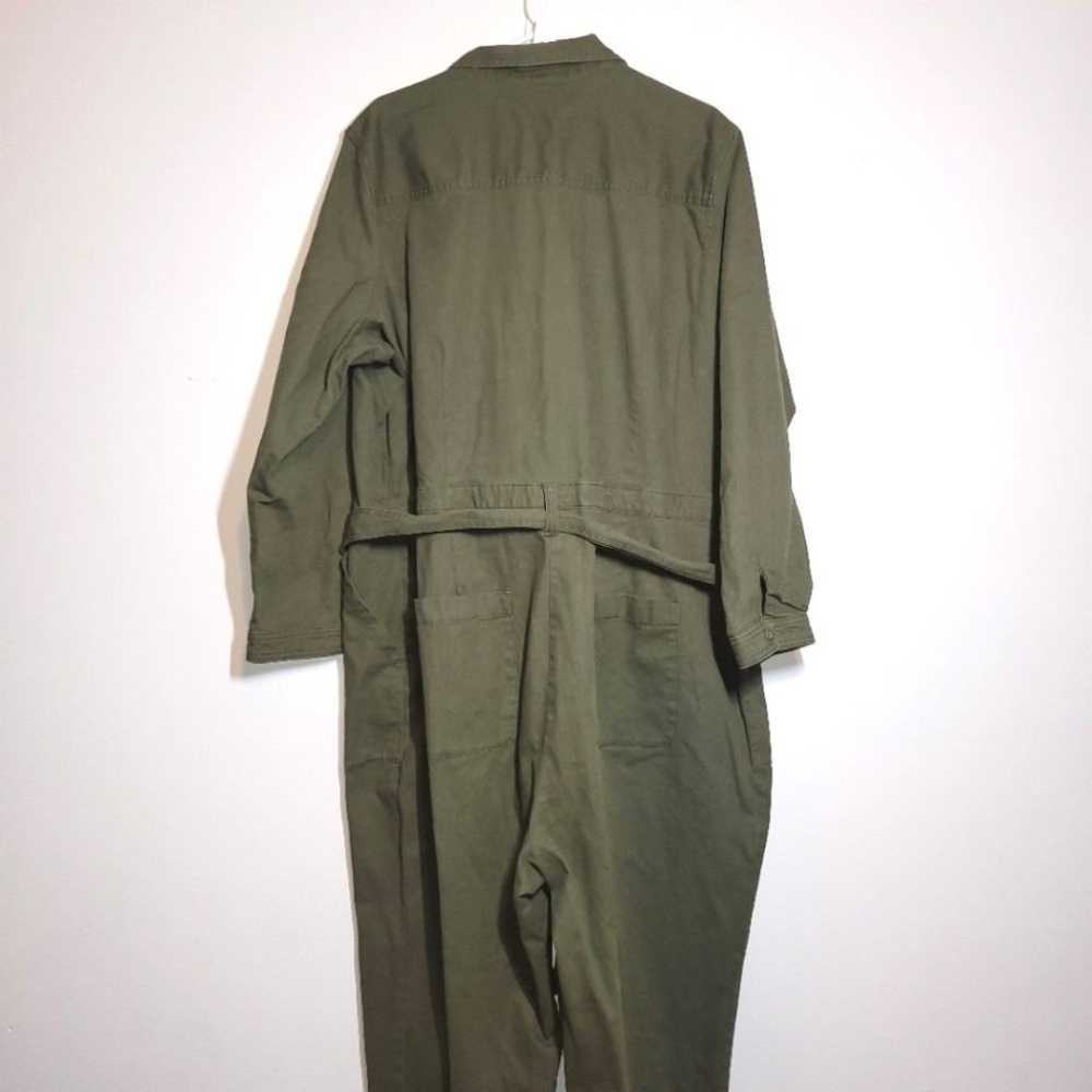 Old Navy Green Utility Canvas Jumpsuit XXL - image 7