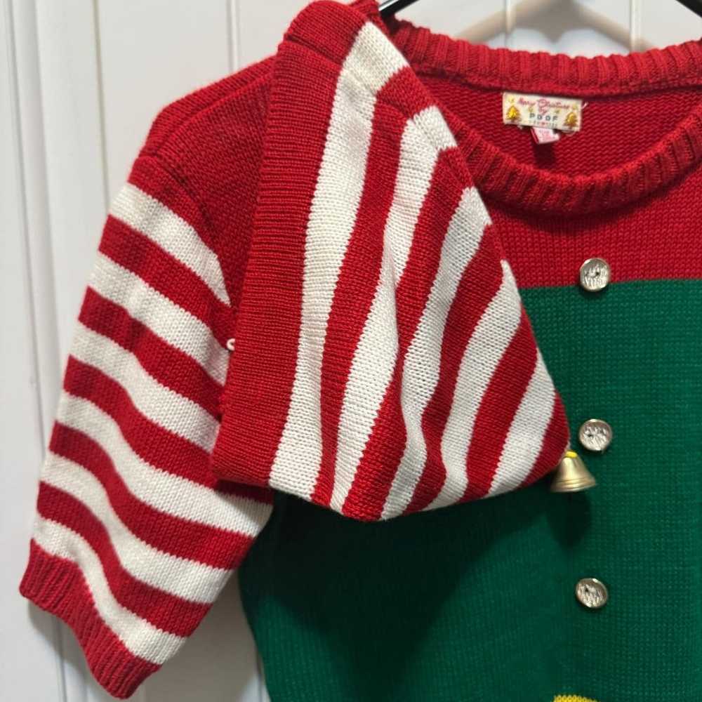 Women's Christmas Sweater Dress Elf Costume Santa… - image 3