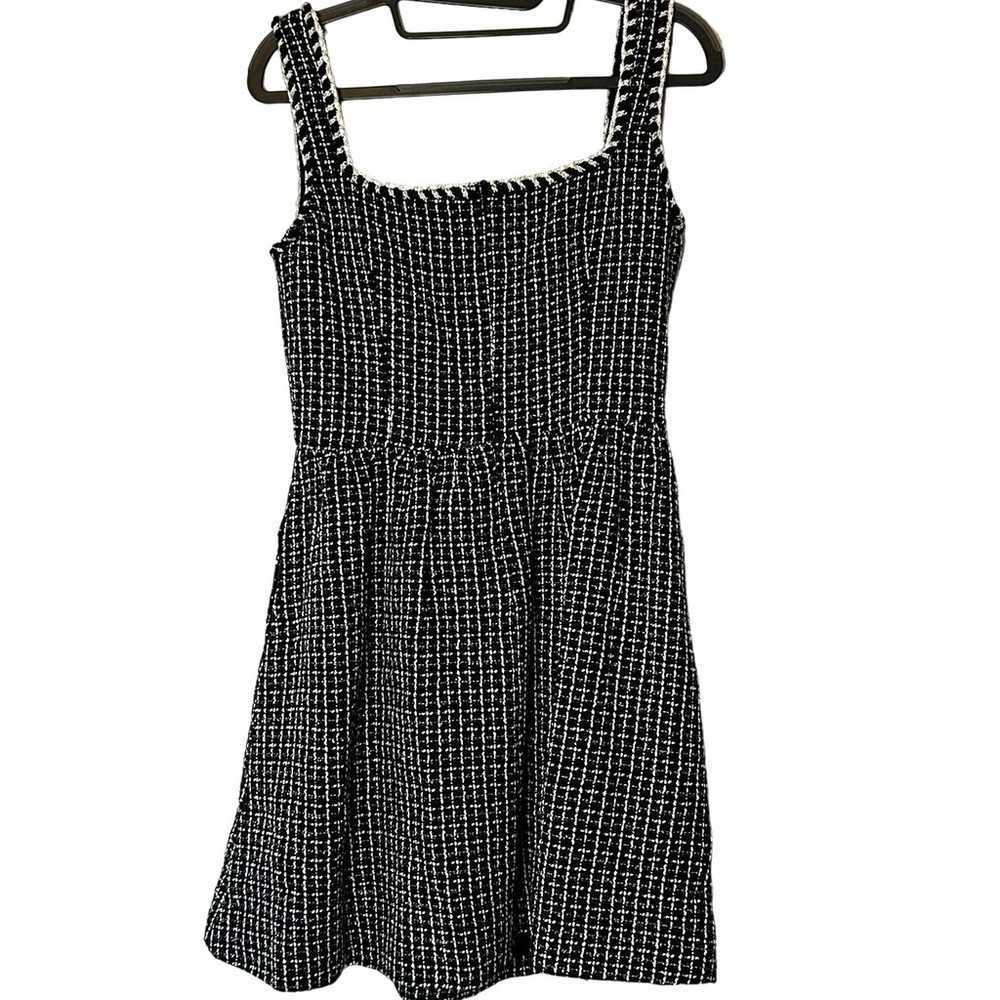 NWOT Women's Cider Black and White Tweed Babydoll… - image 3