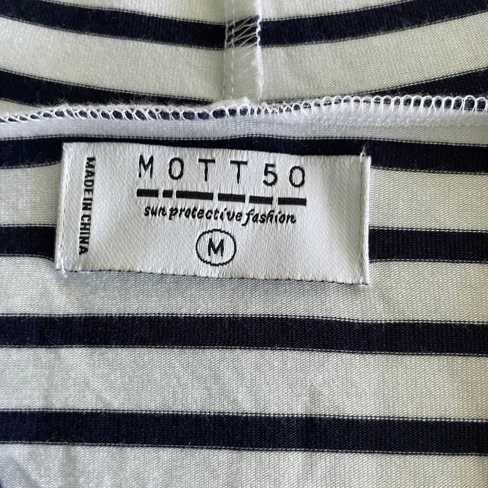 Mott 50 Navy White Striped Sun Protection Coverup… - image 4