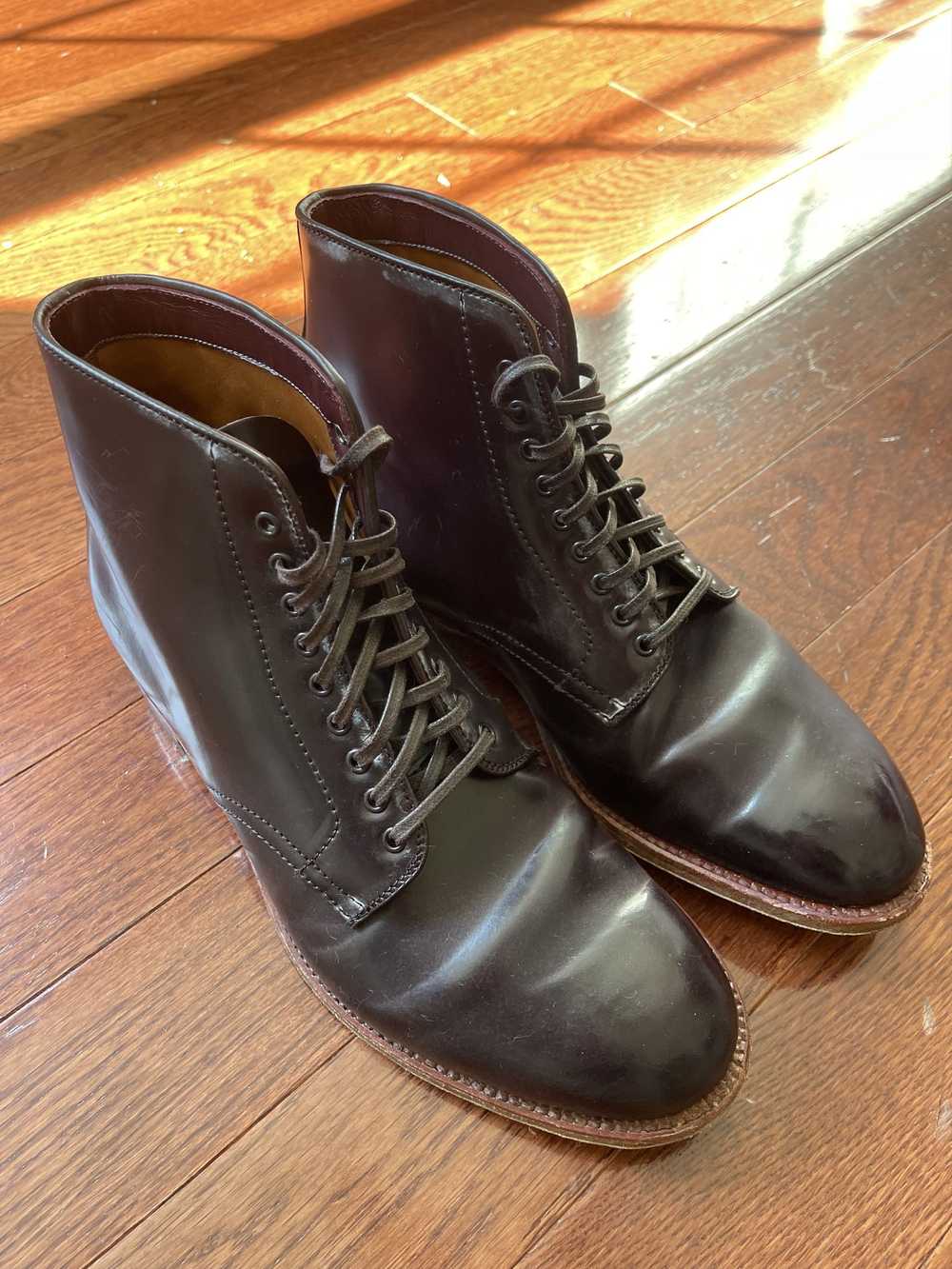 Alden Plain Toe Cordovan Boots - Modified Last - image 1