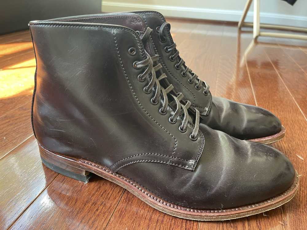 Alden Plain Toe Cordovan Boots - Modified Last - image 7