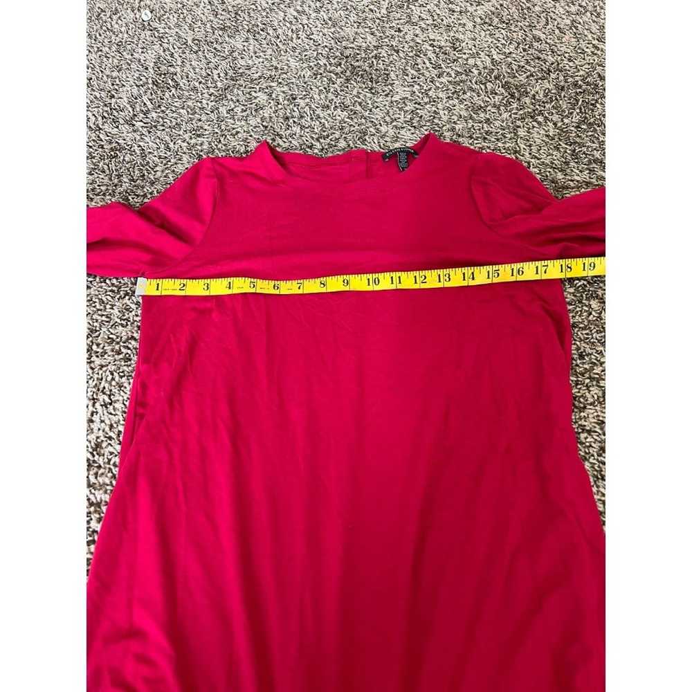 Eileen Fisher Red Long Sleeve Midi Dress Womens S… - image 7