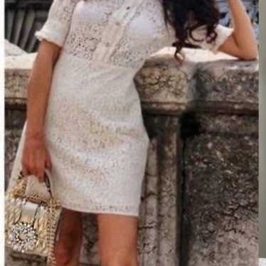 ZARA dress white lace Small