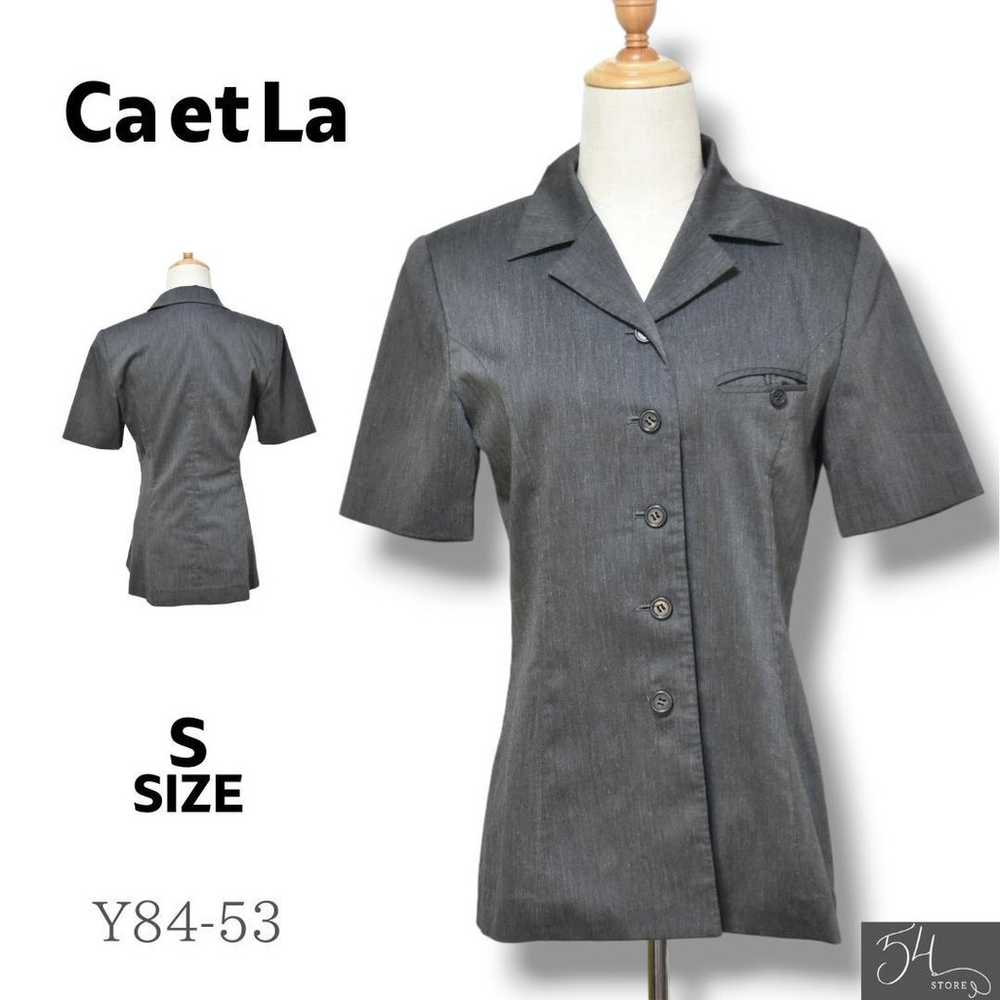 Ca et La Tops Shirt Short Sleeve Plain Women's Vi… - image 1