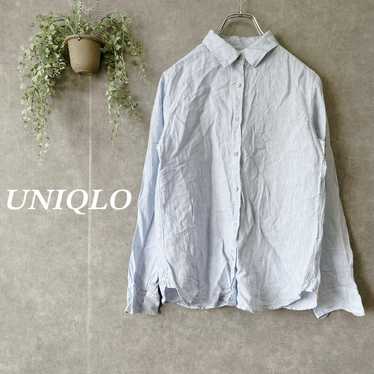 "UNIQLO" Premium Linen Shirt Long Sleeve 【S】Cover 