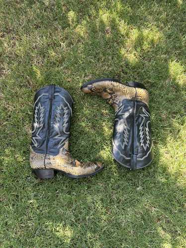 Vintage Snakeskin Cowboy Boots