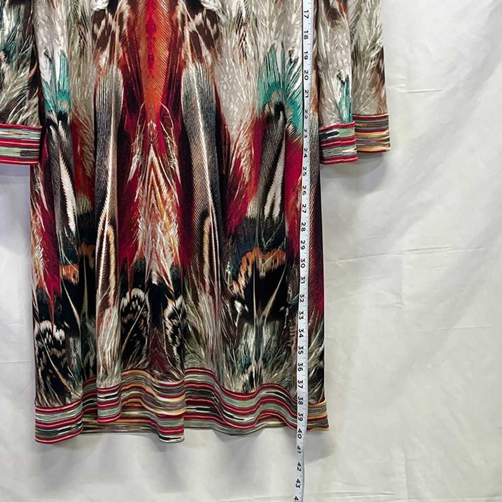 Calvin Klein Multicolored Feather Print Abstract … - image 5