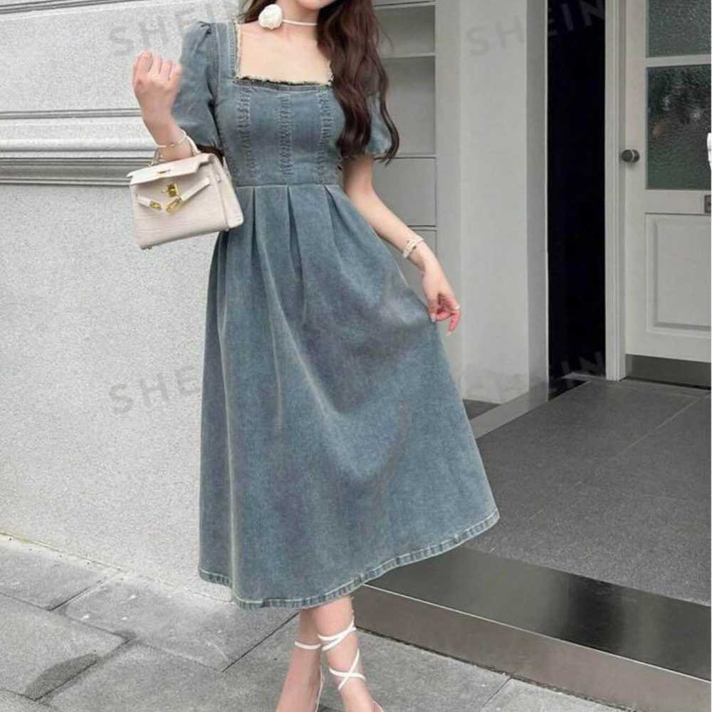 SHEIN denim long dress. - image 1