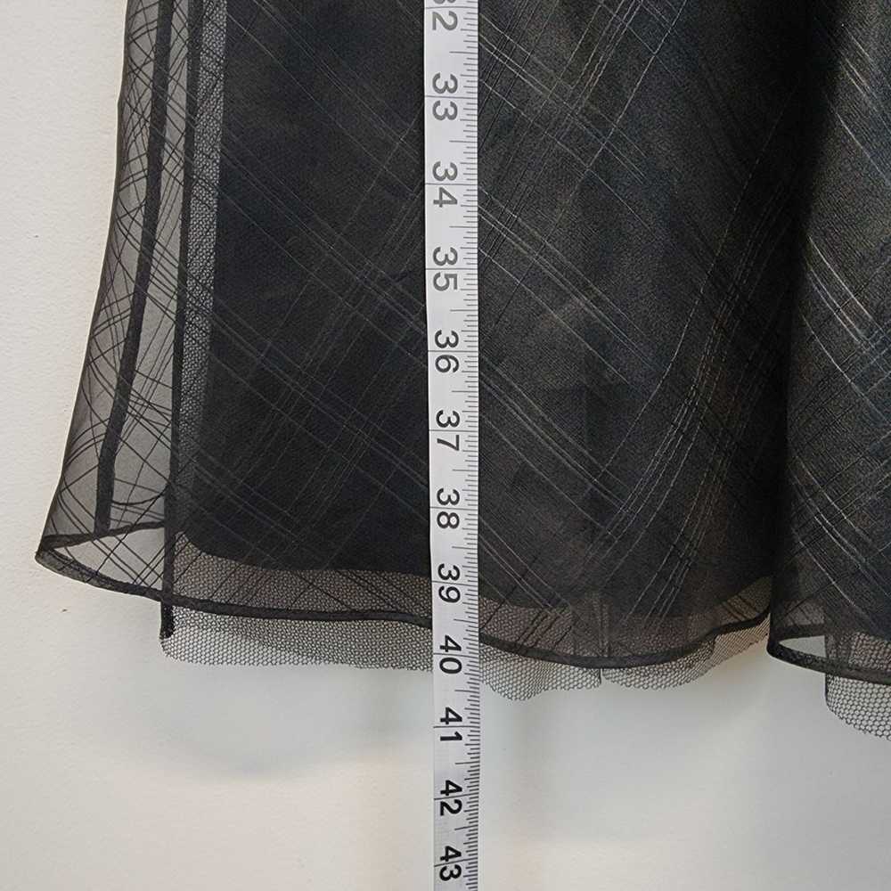 Vintage Y2K Express Illusion Neck Black Dress Wom… - image 11