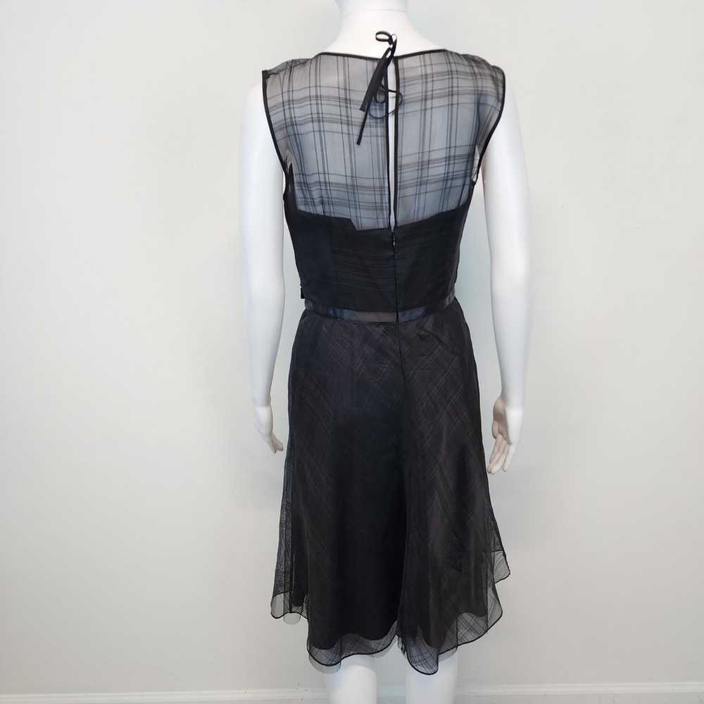 Vintage Y2K Express Illusion Neck Black Dress Wom… - image 2