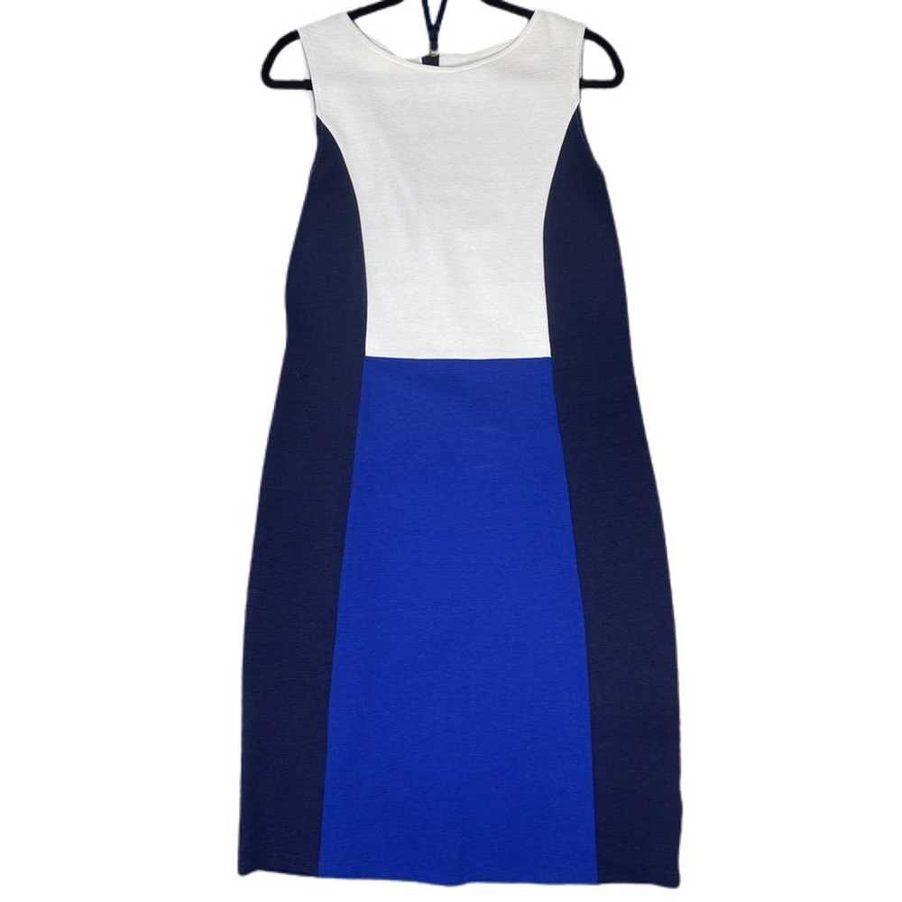 Boden Geraldine Ottoman Dress Navy-Blue-White Siz… - image 2