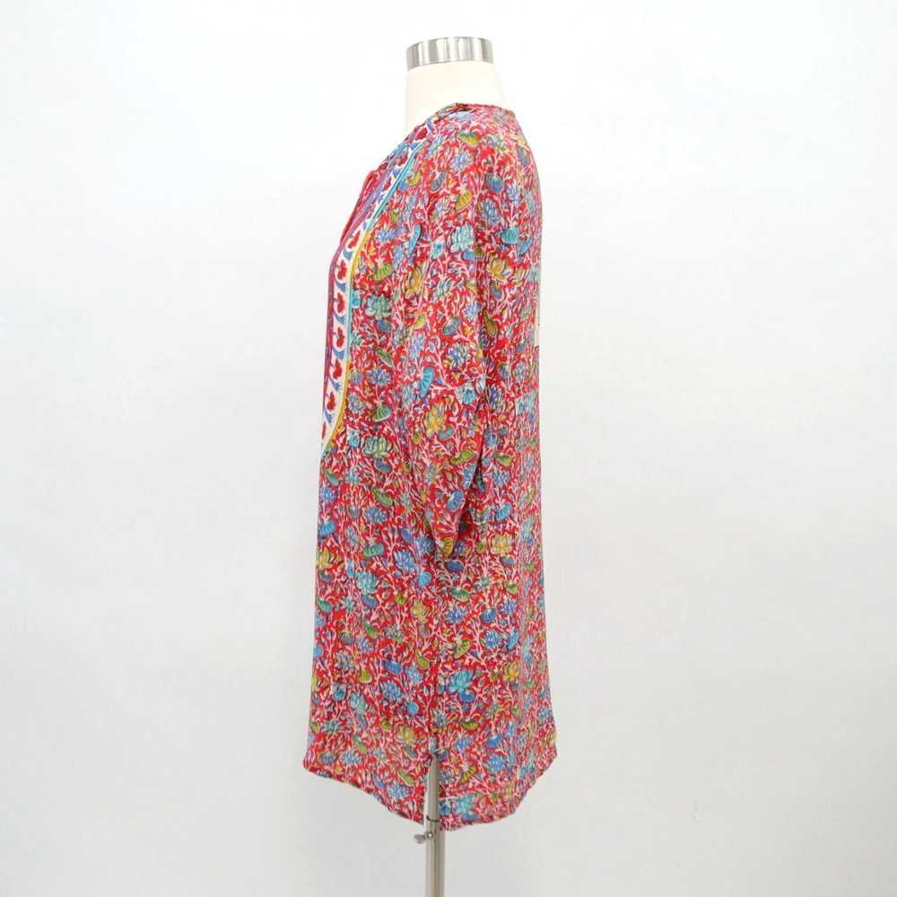 Iolani Silk Bohemian Floral Print Womens Tunic Dr… - image 6