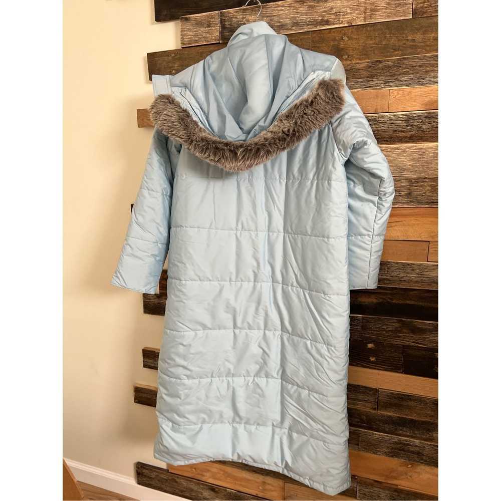 L.L. Bean L. L. Bean long blue puffer zip hood po… - image 2