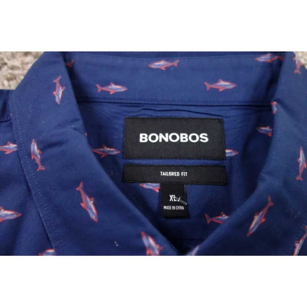 Bonobos Bonobos Shirt Mens XL Blue Button Down Ta… - image 3