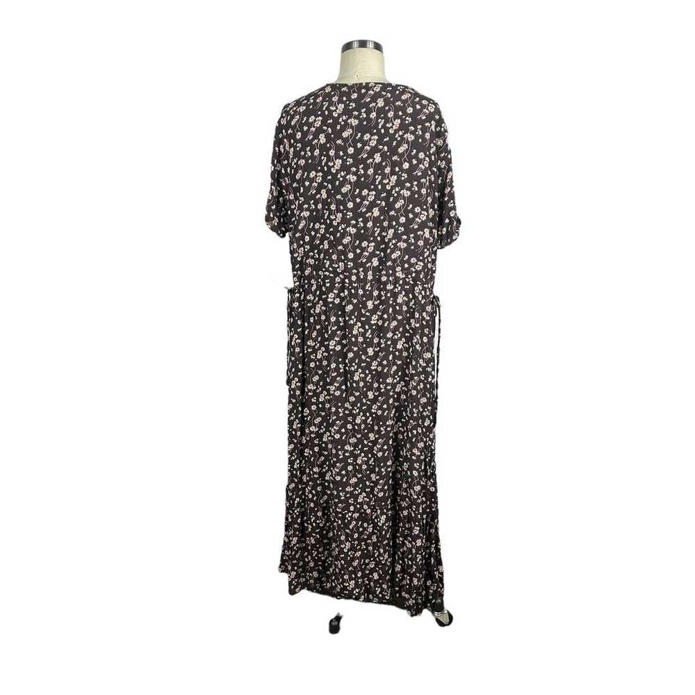 FATFACE Brown Floral Daisy Pattern Midi Dress Wom… - image 2