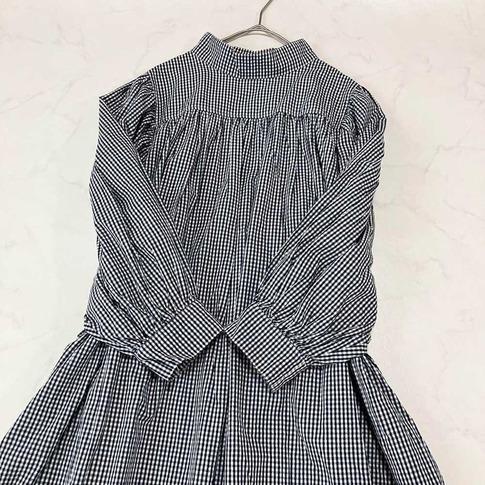 Natural Beauty Basic 2-way check one-piece dress … - image 8