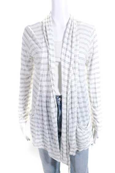 Michael Stars Womens Open Front Striped Cardigan S