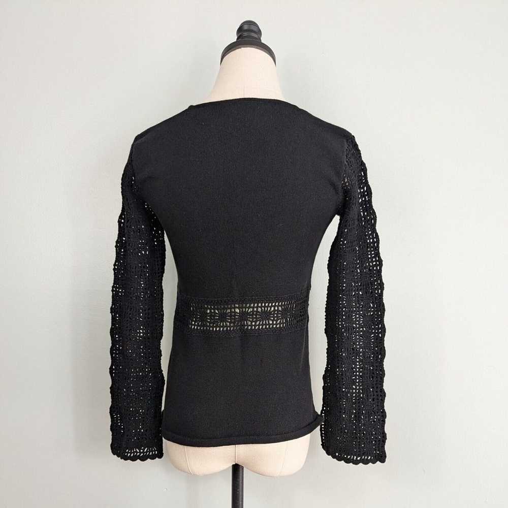 Vintage Y2K Sweater Crochet 90S Hippie Whimsigoth… - image 4