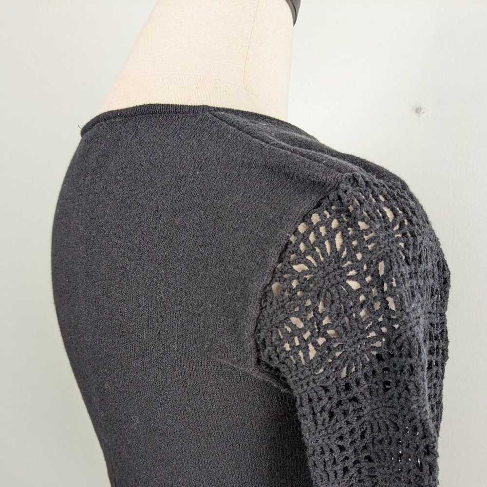 Vintage Y2K Sweater Crochet 90S Hippie Whimsigoth… - image 5