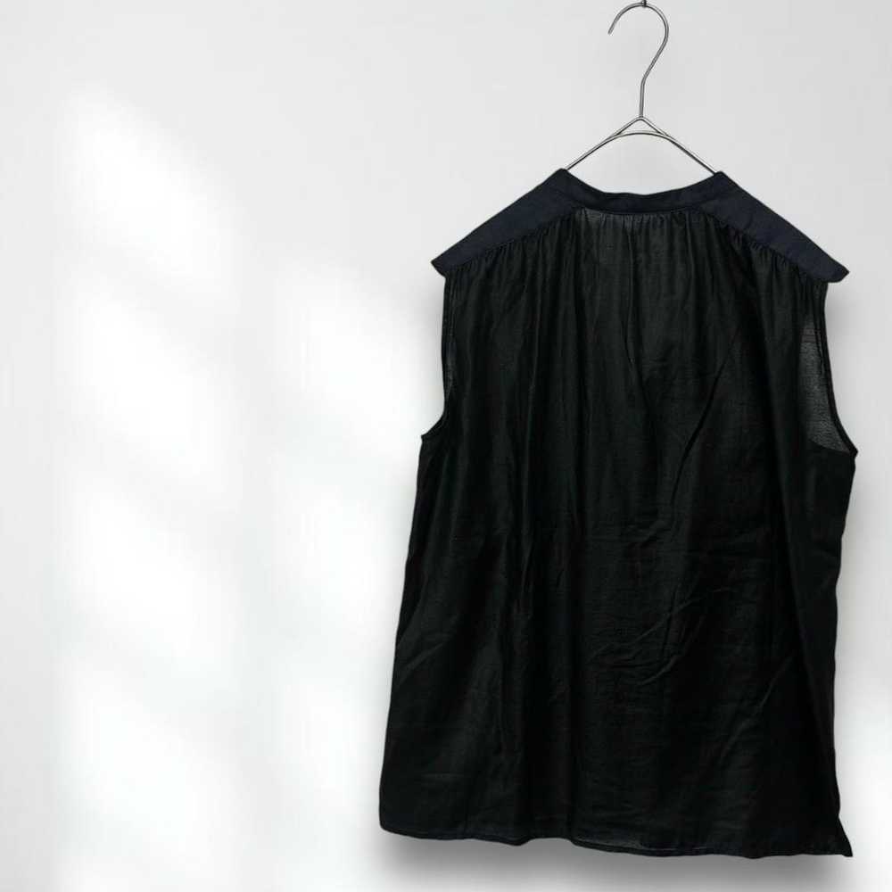 E6154 Shirt Sleeveless Black Plain Cool Adult Nat… - image 4