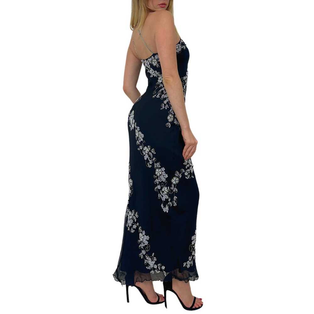 90s Silk Beaded Maxi Dress (XS) - image 2