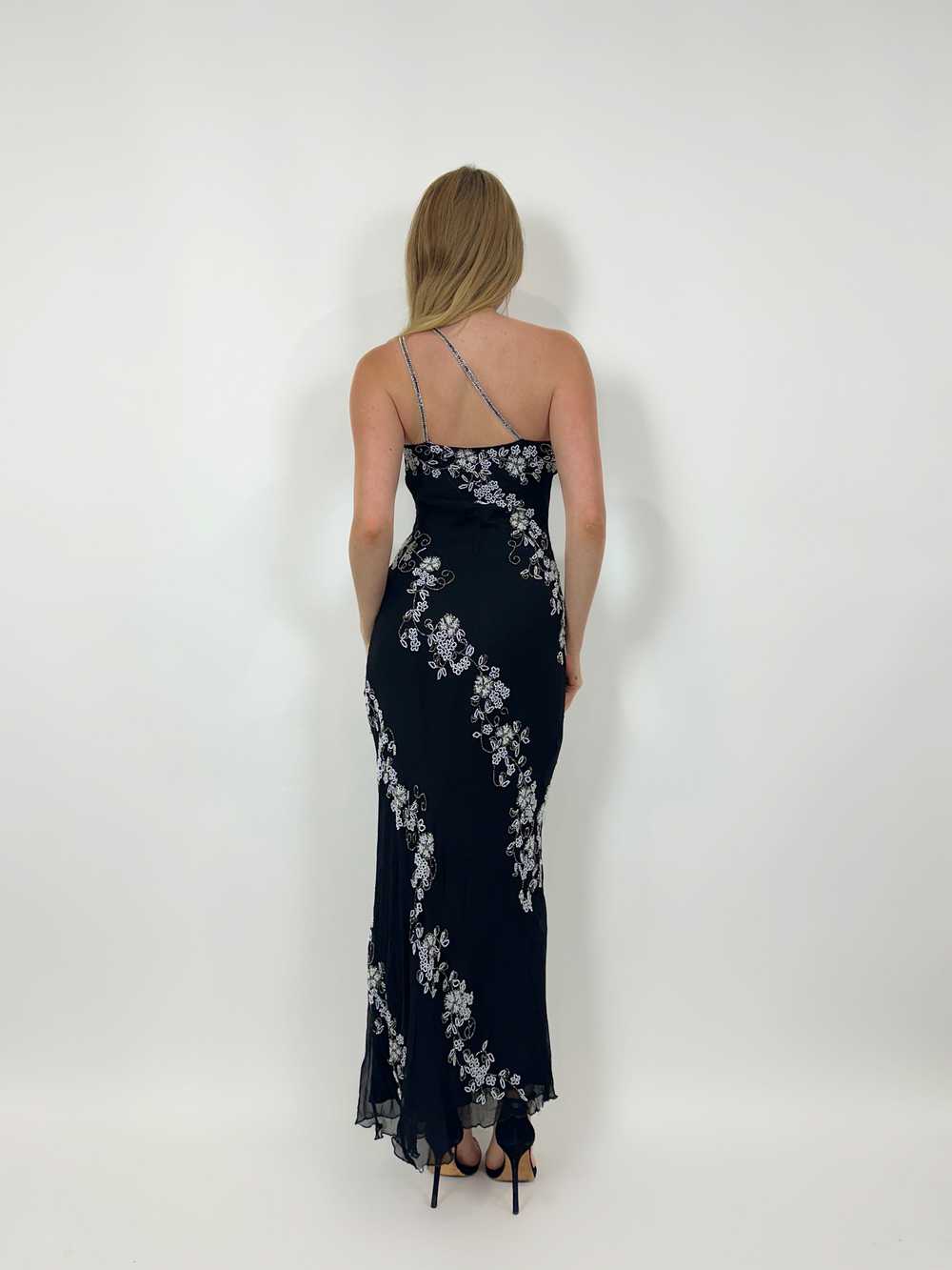 90s Silk Beaded Maxi Dress (XS) - image 8