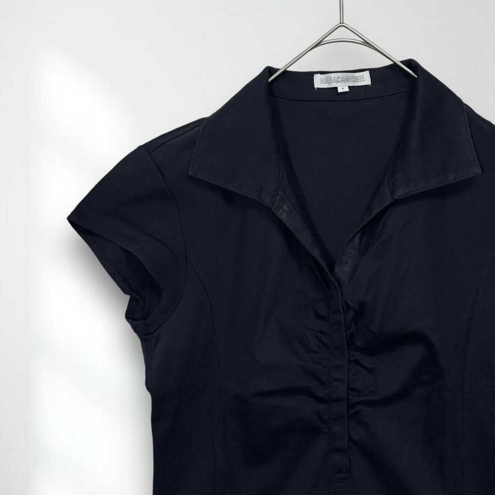 E6157 【Narakamieche】Blouse 100% Cotton Navy Plain… - image 2