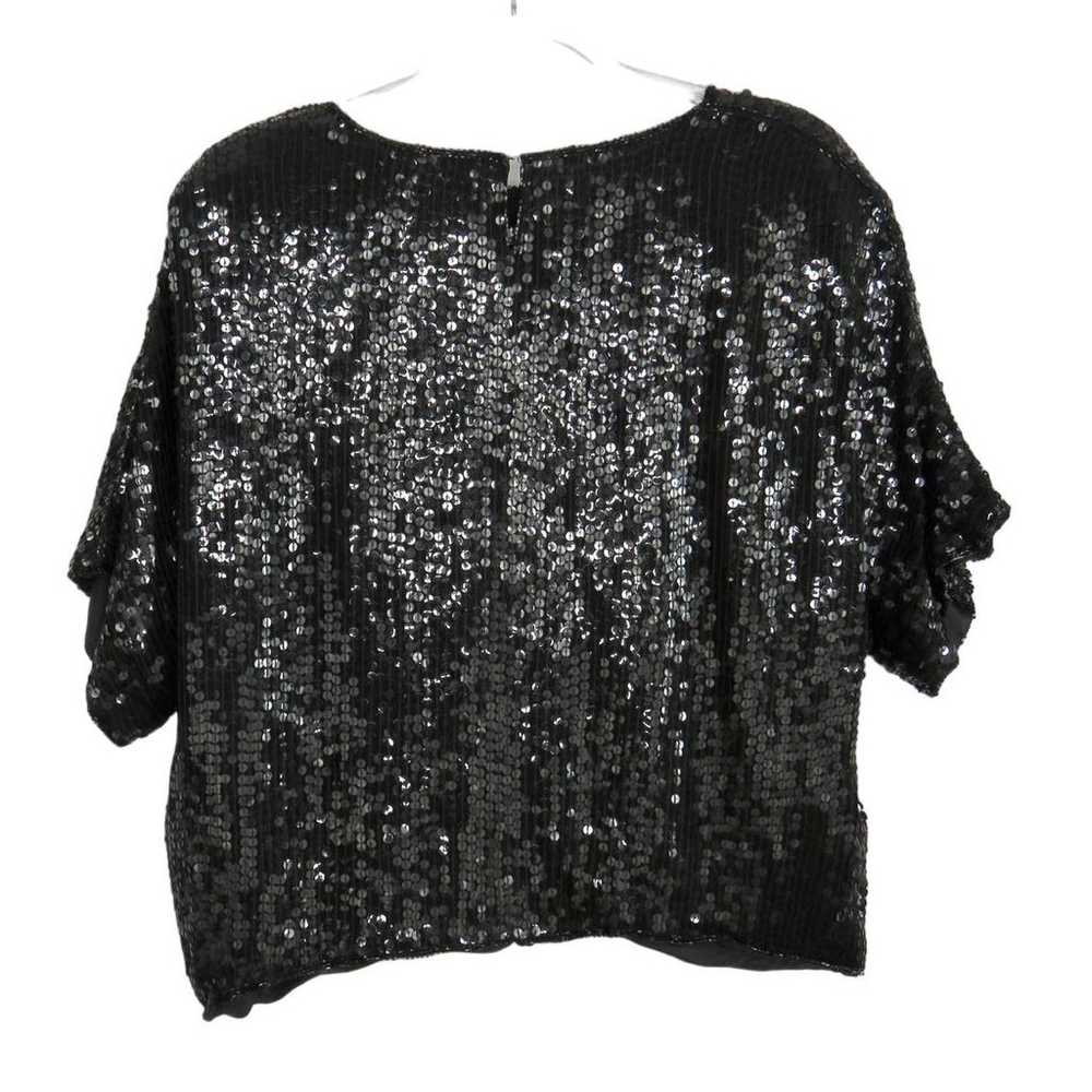 Candlelight 1980s Vintage Black Sequin Sparkly Si… - image 2