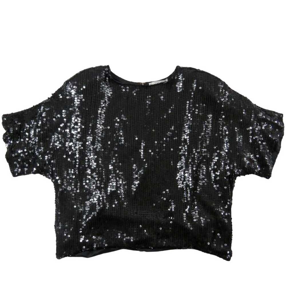 Candlelight 1980s Vintage Black Sequin Sparkly Si… - image 4