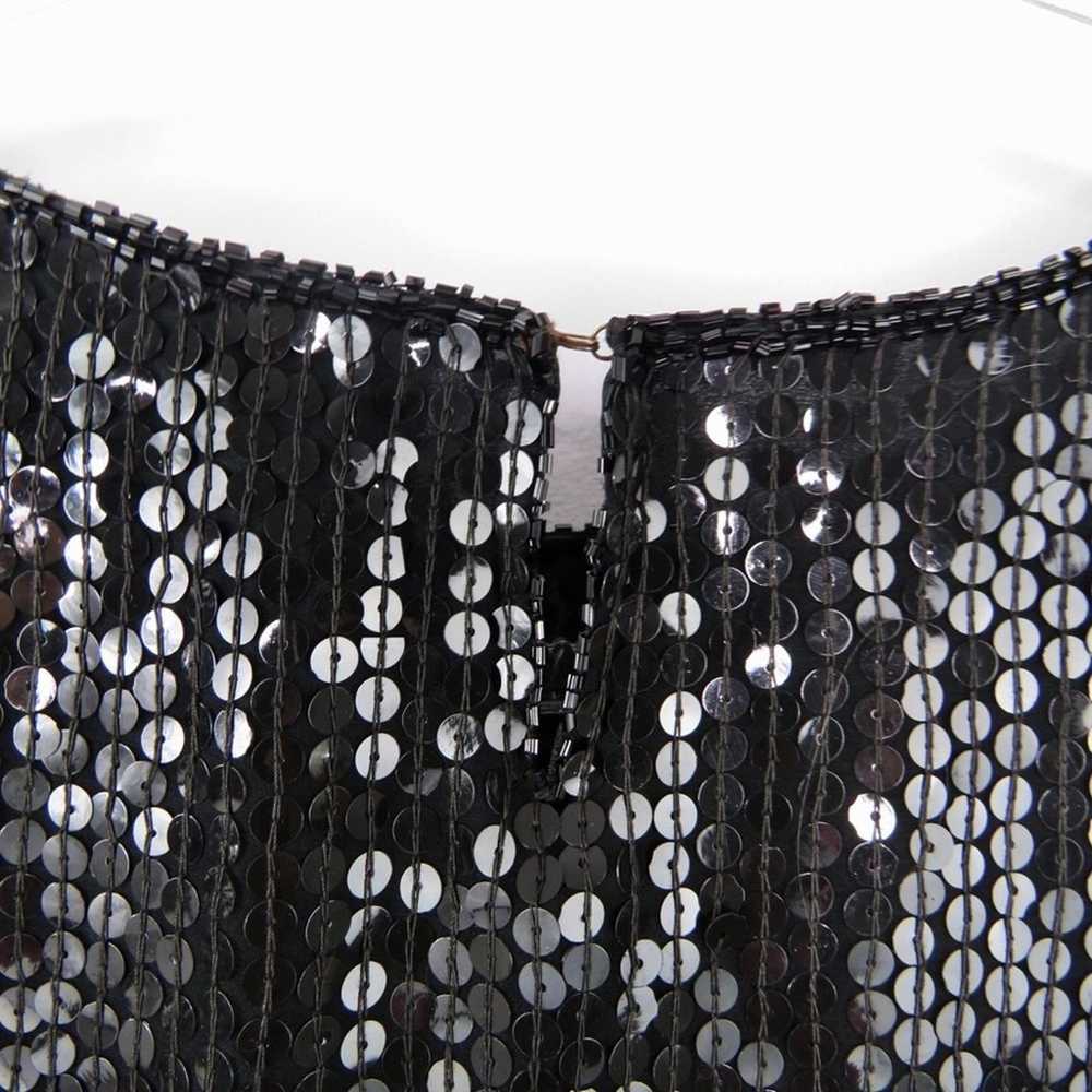 Candlelight 1980s Vintage Black Sequin Sparkly Si… - image 5