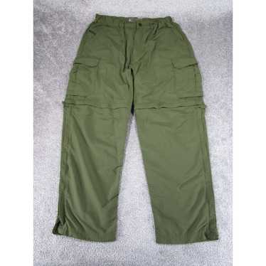 Vintage Rei Pants Mens Large Green Nylon Cargo Co… - image 1