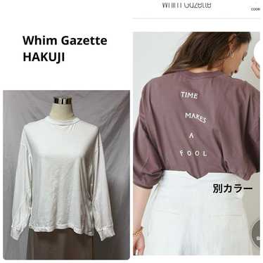 WIM GAZETTE HAKUJI Back Logo Long T-shirt Cut and 