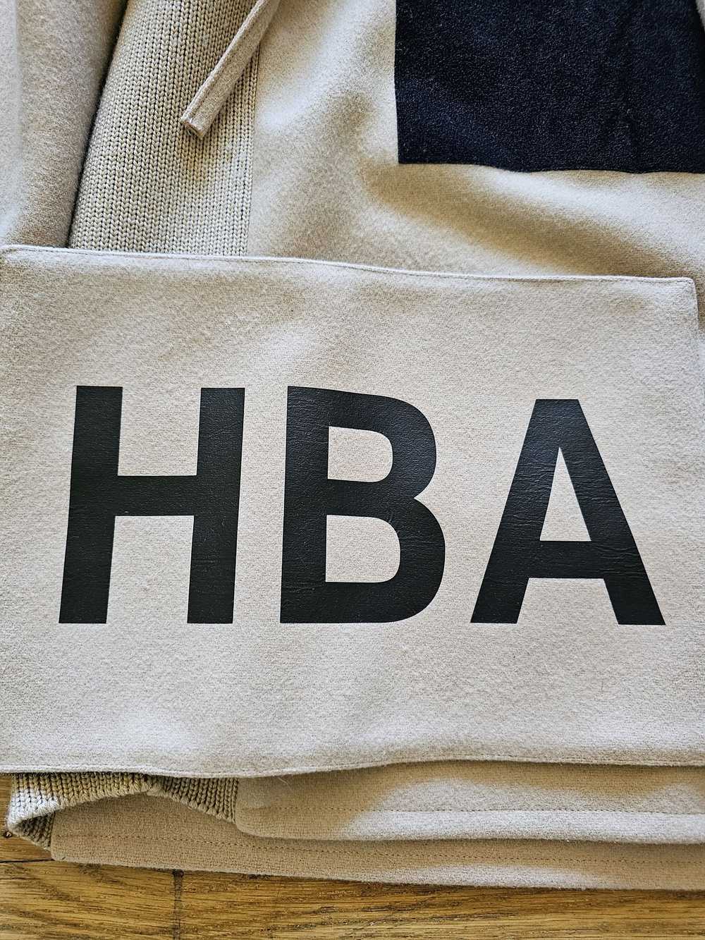 Hood By Air HBA velcro logo wool Hoodie - image 4